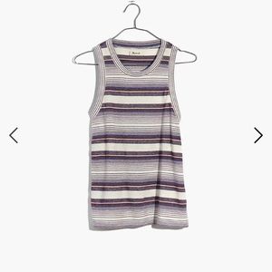 Madewell Carita stripe tank top